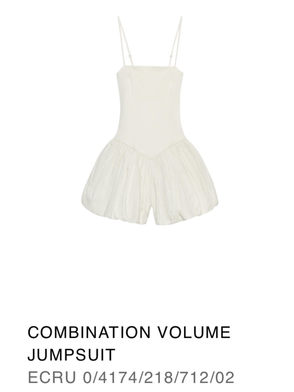 Zara Combination Volume Jumpsuit